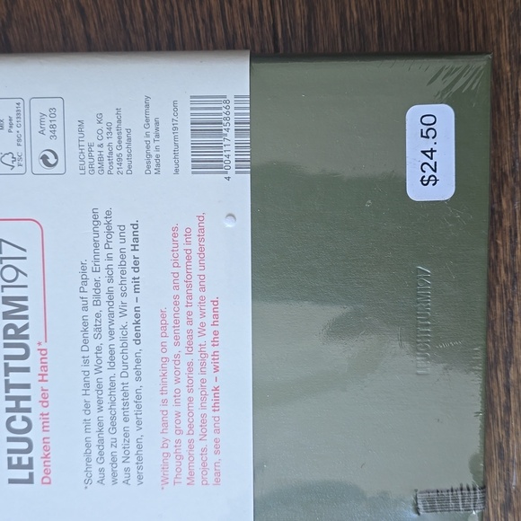 ❤️BUY 5 GET 3 FREE  Leuchtturm1917 Notebook Medium (A5), Hardcover, Lobster - Picture 15 of 16